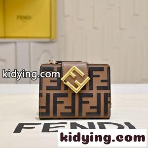 人気 小銭入れ付き 2つ折り財布 フェンディ コピー 財布 スーパーコピー ブラウンkid26j4vCKr