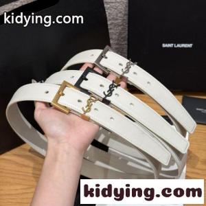 シンプル 上品 レザーベルト 30mm イヴ・サンローラン ブランド コピー ベルト コピー ホワイトkid26X15rKf