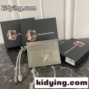 上品 カジュアル スリム カードケース プラダ スーパーコピー 財布 コピー グレーkid269XHX5z