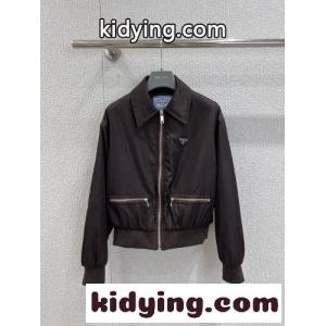 洗練された モダン ショートブルゾン プラダ コピー ジャケット 偽物 レディースkid26Grqa4j