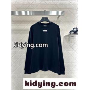 シンプル 着回し コットン長袖Tシャツ クリスチャン・ディオール ブランド コピー Tシャツ コピー ブラックkid26X1vCWD