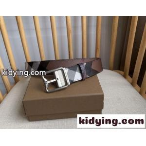 チェック＆レザー リバーシブルベルト バーバリー コピーブランド ベルト コピー 合わせやすいkid260Tnaeq