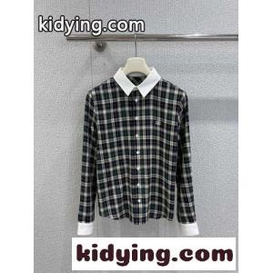 洗練された お洒落 チェック柄 トップス セリーヌ コピー シャツ コピー コットンkid26eGLfme