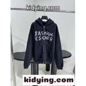 ロゴプリント ジップアップパーカー バレンシアガ コピーブランド パーカー コピー ユニセックスkid265XL5Tn
