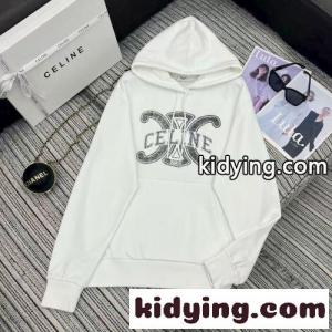 定番 カジュアル ロゴ入り フーディー セリーヌ スーパーコピー パーカー コピー ホワイトkid26D81Lzy
