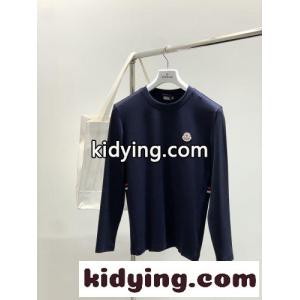 モンクレール コピー Tシャツ 偽物 シンプル 定番 クルーネック 長袖Tシャツ ネイビーkid26f0rW9b