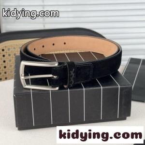 シンプル 上品 スエードベルト エルメネジルド・ゼニア ベルト コピー ブラックkid26OzauOr
