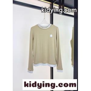 お洒落 洗練された 重ね着風 長袖Tシャツ モンクレール コピーブランド Tシャツ 偽物 クルーネックkid26zS5Xvq