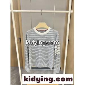 カジュアル 合わせやすい ボーダーニット トムブラウン スーパーコピー Tシャツ 偽物 グレーkid260zeSby