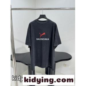 balenciaga コピー×Puma オーバーサイズTシャツ スーパーコピー ブラックkid26T5jquy