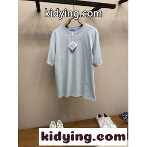 シンプル アナグラム クルーネック 半袖Tシャツ ロエベ スーパーコピー Tシャツ 偽物 クルーネックkid26CSPreq