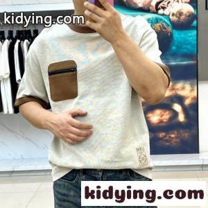 お洒落 カジュアル コットン 半袖Tシャツ ロエベ ブランド コピー Tシャツ 偽物 クルーネックkid26iuCq0f
