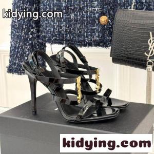 スタイルアップ YSL カサンドラ サンダル イヴ・サンローラン コピー スーパーコピー ブラックkid26KHjyaC