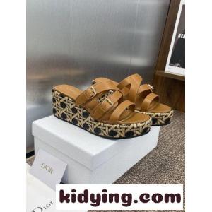 LAmazone dior コピー ウェッジスライド ディオール コピー サンダル スーパーコピー ブラウンkid26vCummm