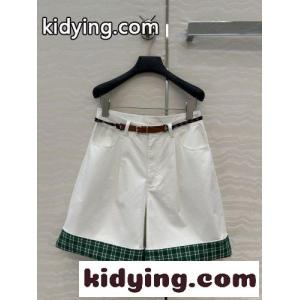 洗練された ゆったり ショートパンツ ミュウミュウ スーパーコピー パンツ コピー ホワイトkid264LjWTz