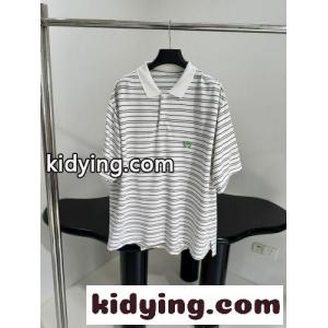 バレンシアガ ブランド コピー Tシャツ コピー ユニセックス ローレル コットン ピケ ポロシャツ ホワイトkid26yiimmi