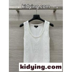 シンプル フェンミン ノースリーブリブニット シャネル コピーブランド ニット コピー ホワイトkid26vqGjKv