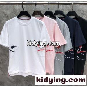 トムブラウン コピーブランド Tシャツ 偽物 可愛い おしゃれ プリント コットン 半袖Tシャツkid26D85bmC