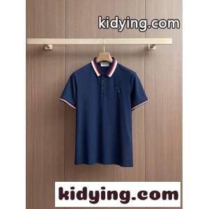 定番 ストライプ トムブラウン コピーブランド Tシャツ 偽物 コットン ポロシャツ ネイビーkid26rGHfae