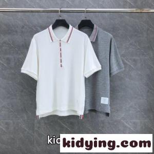 トムブラウン スーパーコピー Tシャツ 偽物 カジュアル 人気 ニットポロシャツ ユニセックスkid26aWjumm