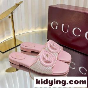 人気 お洒落 インターロッキングG付き ウィメンズ スライドサンダル グッチ ブランド コピー スーパーコピー ピンクkid26X5rC0j