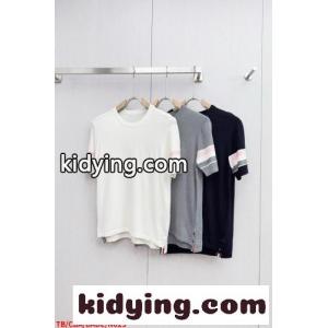 カジュアル お洒落 ニットTシャツ トムブラウン ブランド コピー Tシャツ 偽物 クルーネックkid26rSfWXj