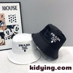 カジュアル 合わせやすい ロゴ刺繍 プラダ ブランド コピー キャップ コピー バケットハットkid26Pb4bmu
