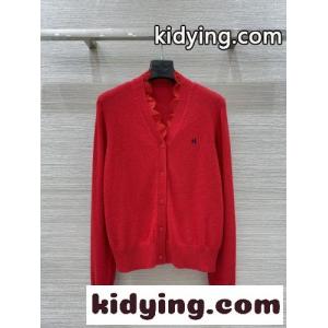 注目される 可愛い Vネック カーディガン エルメス コピー ニット 偽物 グレーkid26CGH1jq
