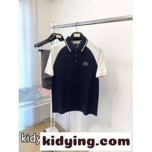配色ラグランスリーブポロシャツ ヴァレンティノ スーパーコピー Tシャツ 偽物 コットン ネイビーkid26CSjKLb