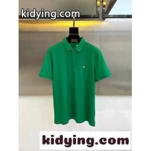 カジュアル 上品 刺繍入り ポロシャツ エルメス コピー Tシャツ 偽物 半袖トップス グリーンkid26OvyW5D