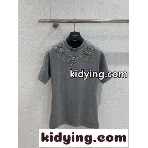 カジュアル コットン 半袖Tシャツ ルイ・ヴィトン Tシャツ コピー クルーネックkid26H9XX9b