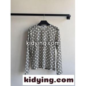 モノグラム 総柄 シアートップス ジバンシィ コピーブランド Tシャツ コピー 長袖Tシャツ ホワイトkid26D4z8Ln