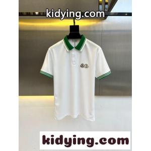 カジュアル 配色 ロゴパッチ ポロシャツ モンクレール ブランド コピー Tシャツ 偽物 ホワイトkid26TLv0ba