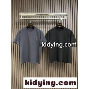 クロムハーツ コピー Tシャツ 偽物 カジュアル 刺繍入り クルーネック 半袖Tシャツ コットンkid26iWb4rC