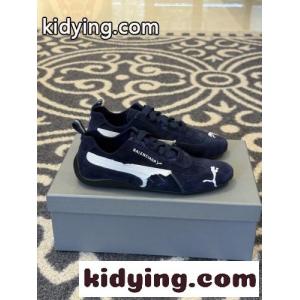 balenciaga コピー × PUMA スエード スピードキャット スニーカー スーパーコピー ネイビーkid26Gr0XPn