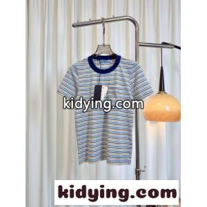 カジュアル スタイリッシュ 半袖Tシャツ プラダ スーパーコピー Tシャツ 偽物 コットン ブルーkid26jGz0vq