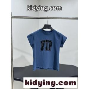 カジュアル フェンミン コンパクト 半袖Tシャツ バレンシアガ ブランド コピー Tシャツ コピー ブルーkid26fSz8TD