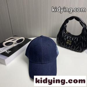 定番 デニム ベースボールキャップ バーバリー ブランド コピー キャップ 偽物 ダークブルーkid26KnS19b
