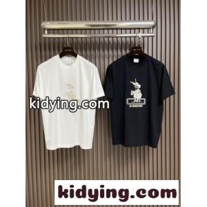 洗練された カジュアル コットン 半袖Tシャツ バーバリー コピーブランド Tシャツ コピー クルーネックkid26amOzWD