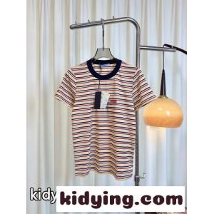 カジュアル スタイリッシュ 半袖Tシャツ プラダ コピー Tシャツ 偽物 コットン ピンクkid26H1zSHv