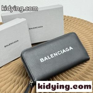 シンプル ロゴ入り 長財布 バレンシアガ コピー 財布 コピー ラウンドファスナーkid26mqiuiC