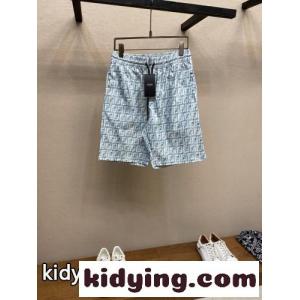 フェンディ ブランド コピー パンツ 偽物 合わせやすい 上品 カジュアル FFロゴ ショートパンツkid26iqSPry
