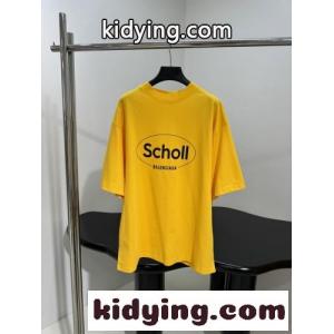 バレンシアガ コピー Tシャツ コピー シンプル I SCHOLL 半袖Tシャツ ユニセックスkid2685naea