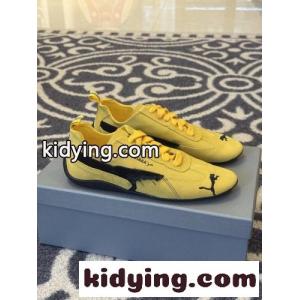 balenciaga コピーブランド × PUMA スエード スピードキャット スニーカー スーパーコピー イエローkid26SnW5by