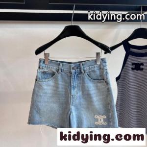 シンプル トリオンフ デニム ショートパンツ セリーヌ ブランド コピー パンツ コピーkid26495nmm