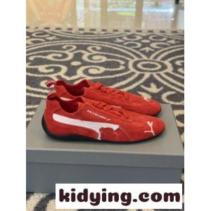 balenciaga コピー × PUMA スエード スピードキャット スニーカー スーパーコピー レッドkid26D09Daa