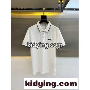 カジュアル コットンピケ 半袖ポロシャツ クリスチャン・ディオール スーパーコピー Tシャツ 偽物 ホワイトkid26GDCqWj