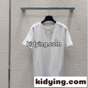 ブロイダリー LV Tシャツ ルイ・ヴィトン 半袖Tシャツ コピー クルーネック ホワイトkid26HbKr0D