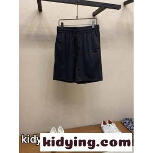 カジュアル ロゴ ショートパンツ エルメネジルド・ゼニア パンツ 偽物 ブラックkid26jKjKTj
