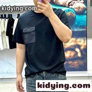 モノグラムポケット 半袖Tシャツ モンクレール コピー Tシャツ 偽物 ブラックkid26P9Lzeq